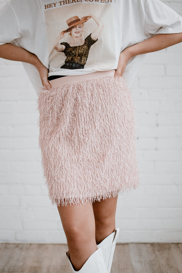 Howdy fringe skirt - Black main image 1