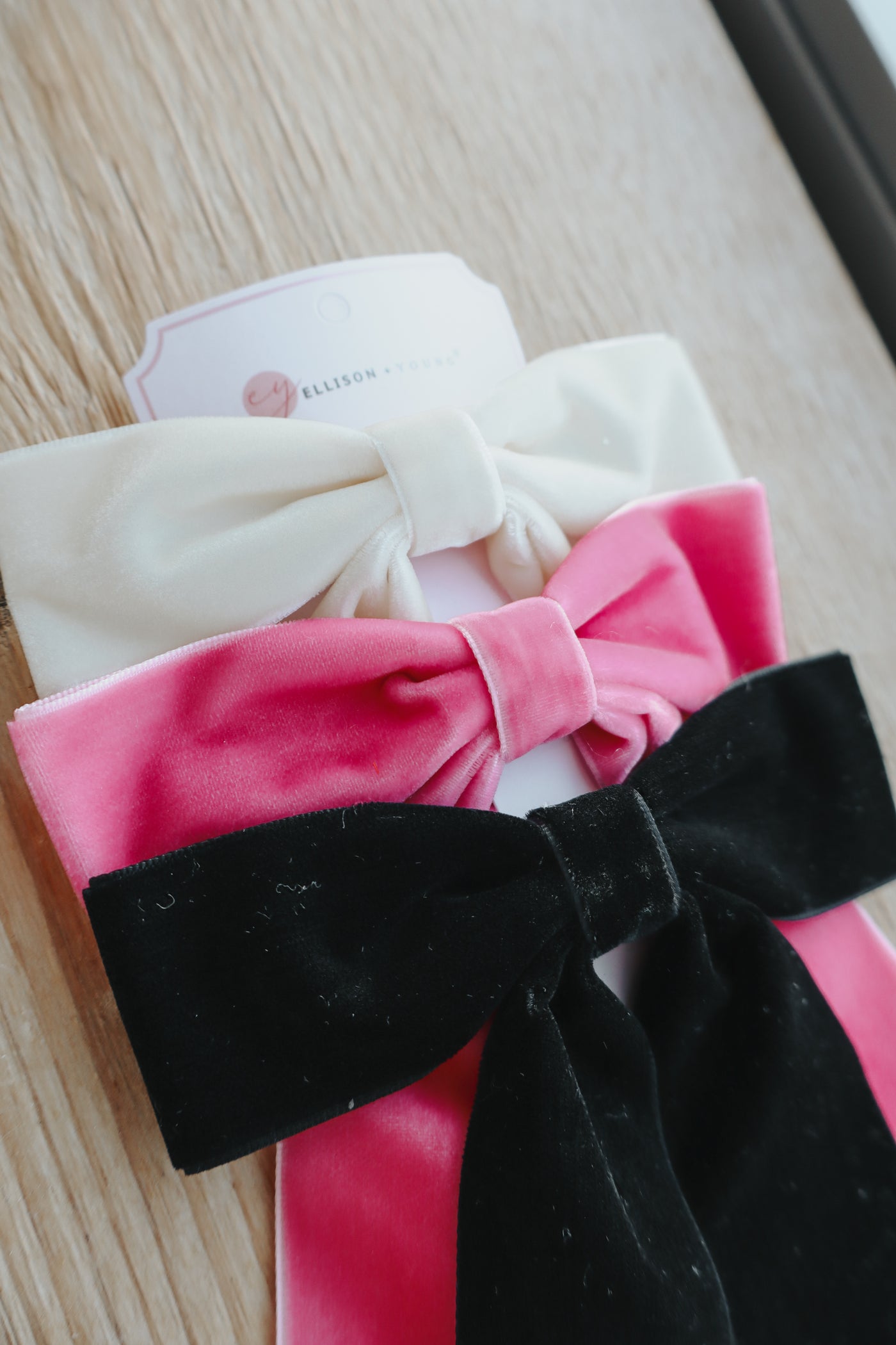 Simply Velvet Bow Hair Clip (Set of 3)