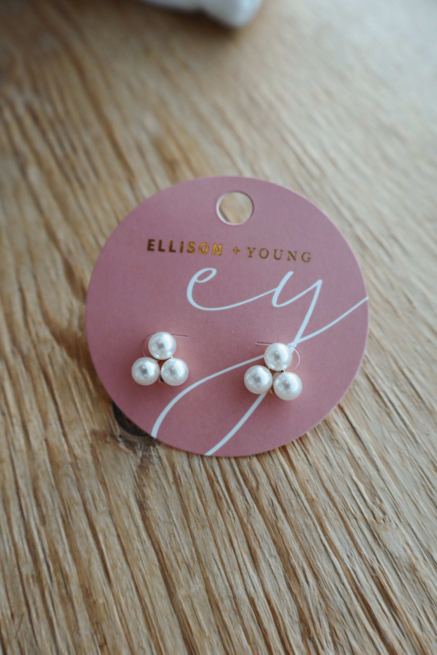 Pearl Trio Stud Earrings