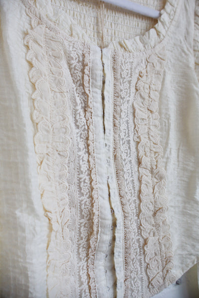 Corset Contrast Blouse