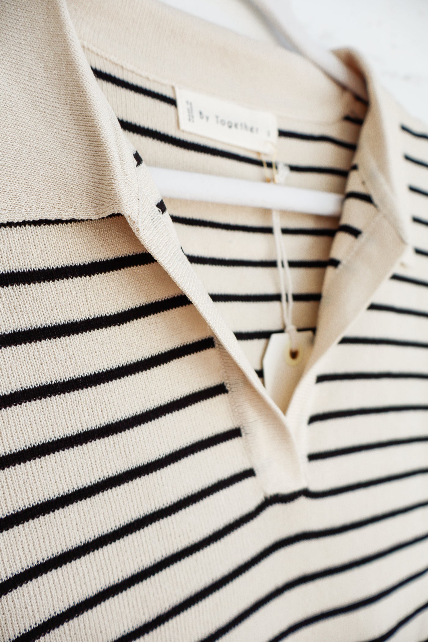 Striped Collared Vest Top