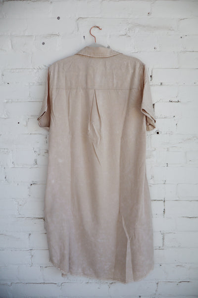 Rolled Up Sleeve Dress