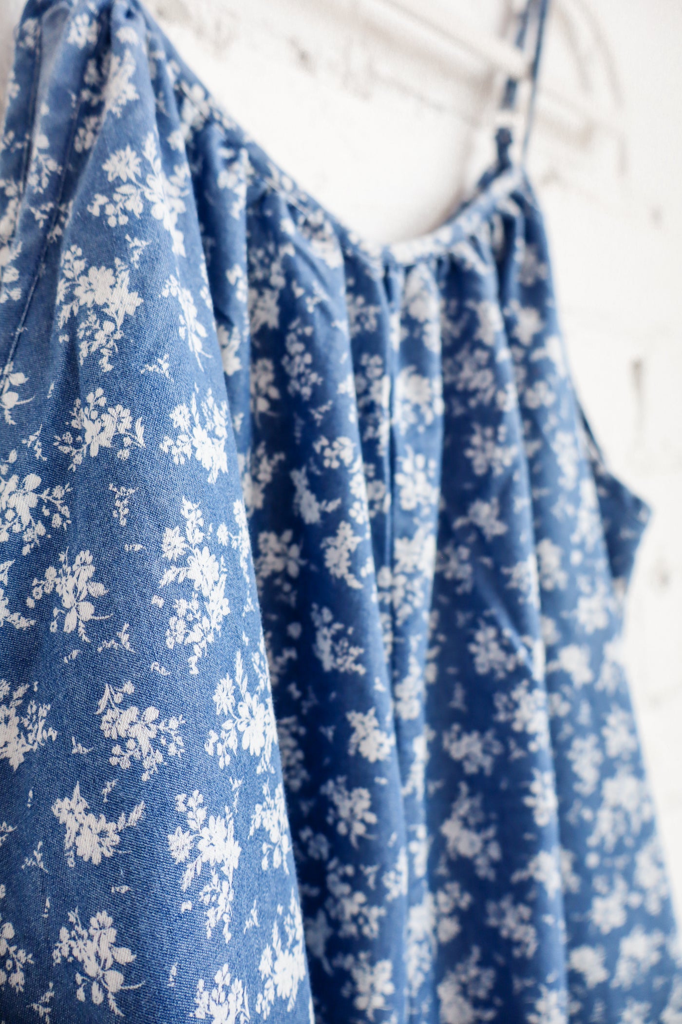 Floral Chambray Jumpsuit