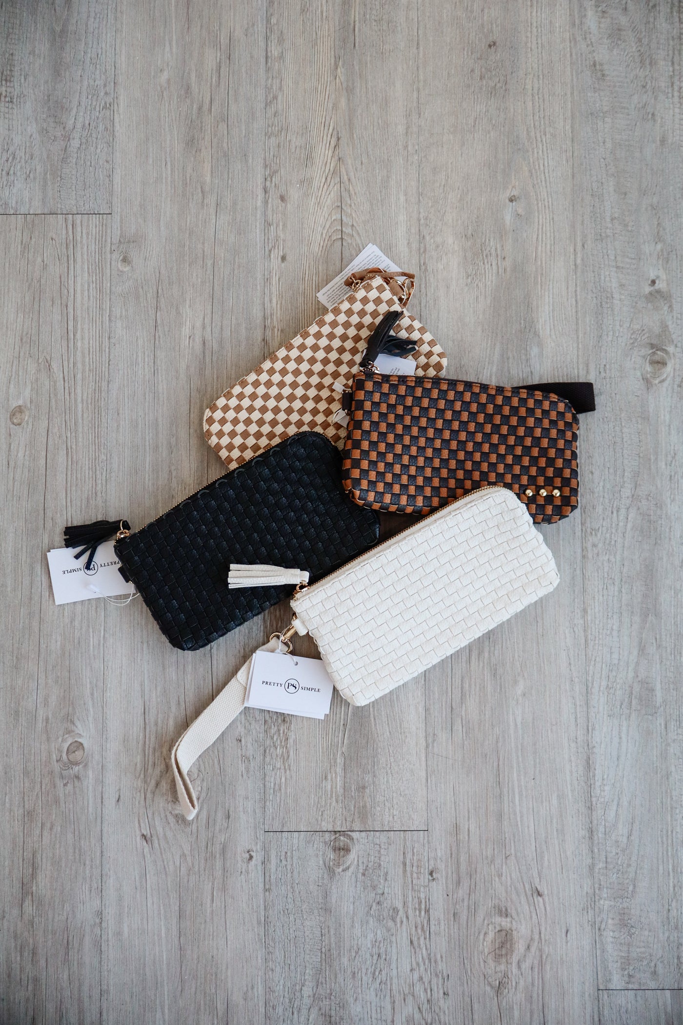 Emma Woven Clutch Wristlet