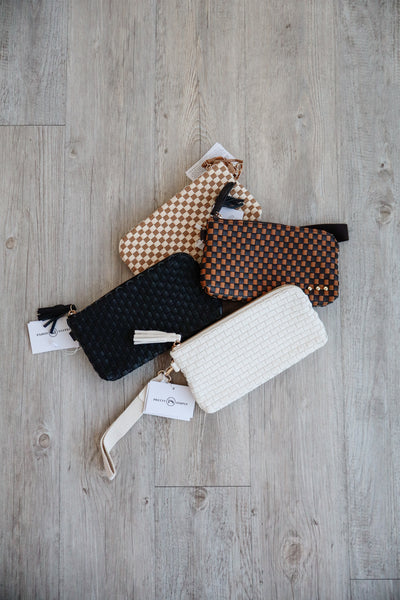 Emma Woven Clutch Wristlet