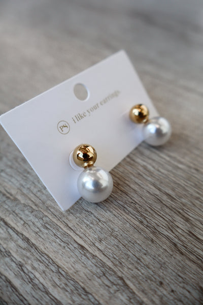 Kelly Pearl Drop Earrings *WATERPROOF*
