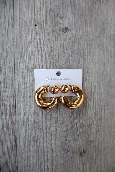 Caroline Reversible Hoop Earrings