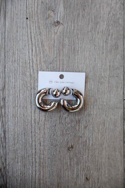 Caroline Reversible Hoop Earrings