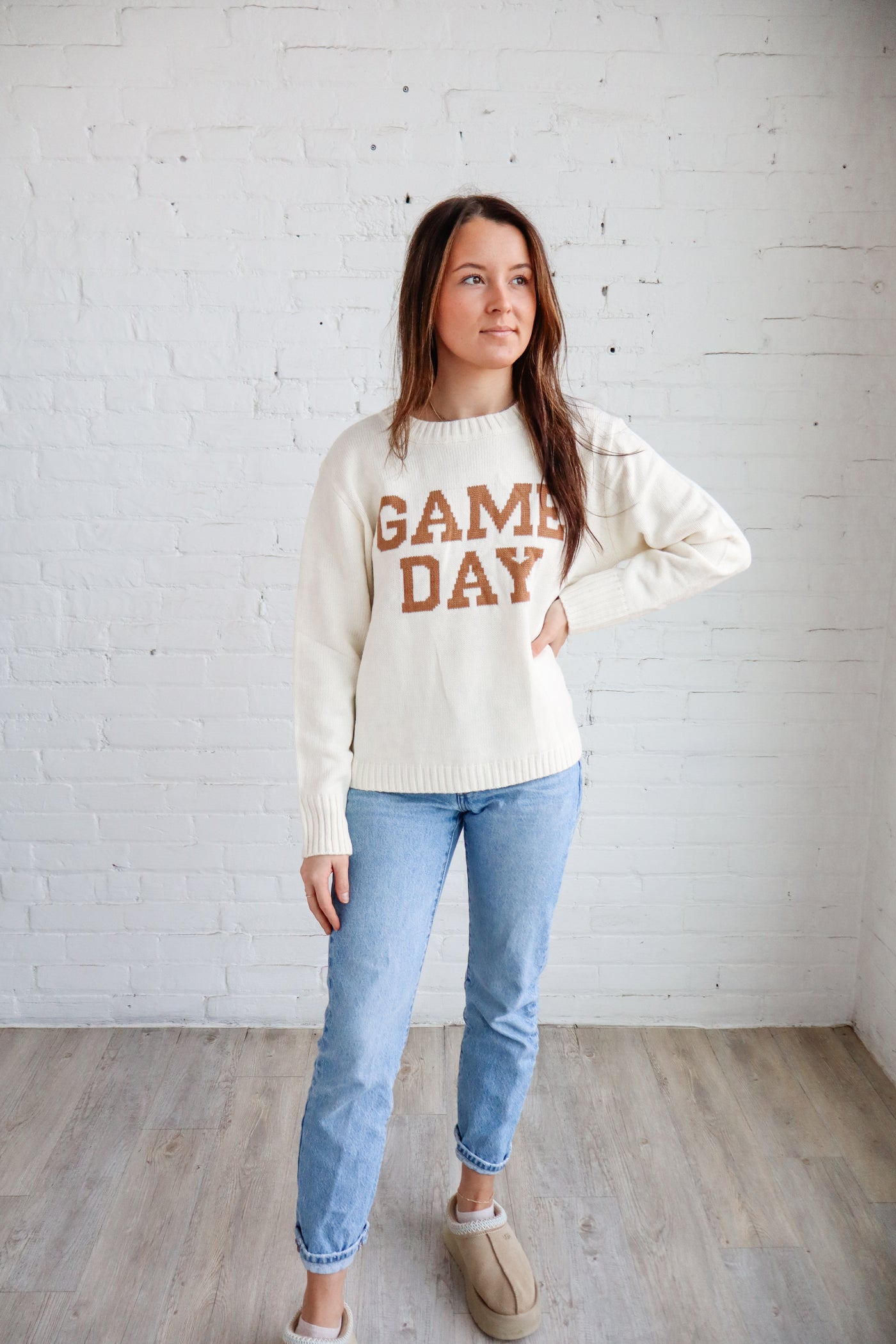 Ivory Gameday Sweater