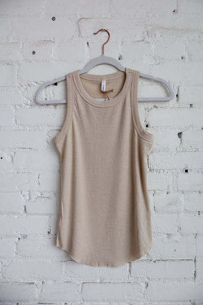 Ribbed Fitted Basic Tank