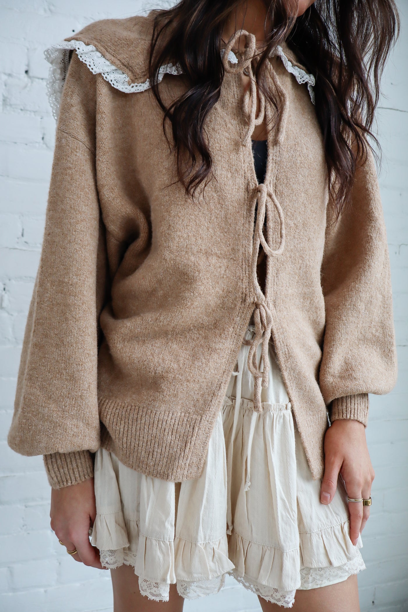 Tiered Flare Mini Skirt