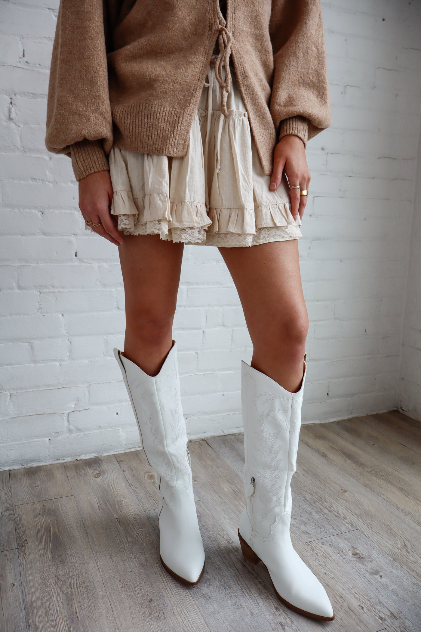 Tiered Flare Mini Skirt