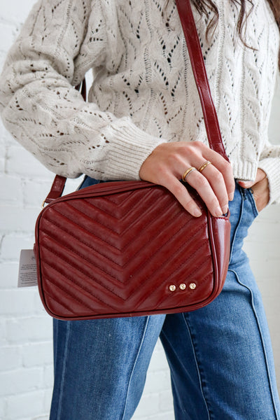 Coco Quilted Camera Crossbody Bag