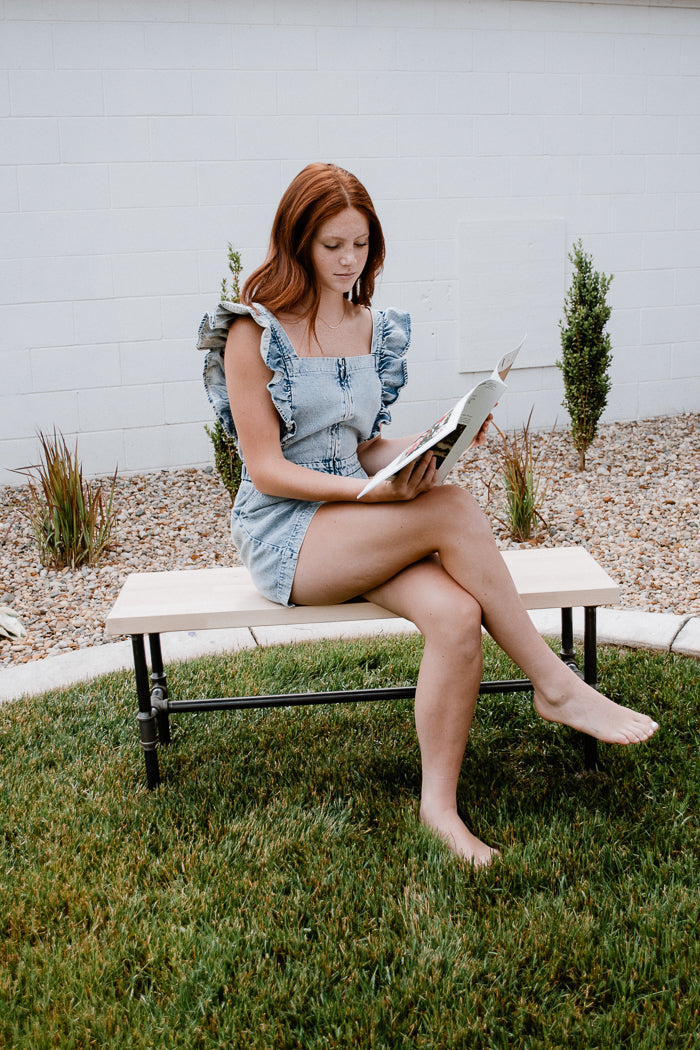 Wildflower Denim Romper