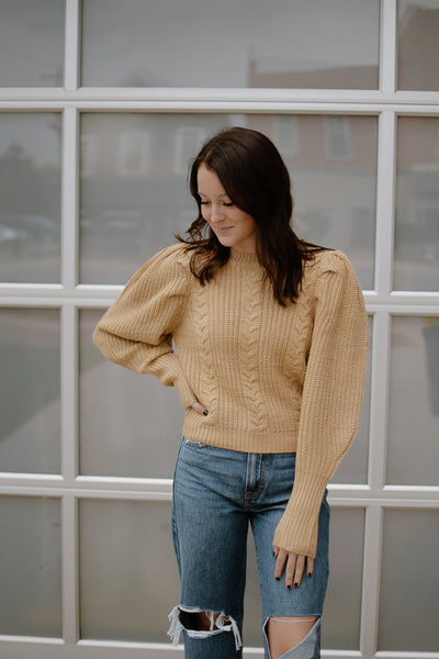Pleated Sunshine Sweater