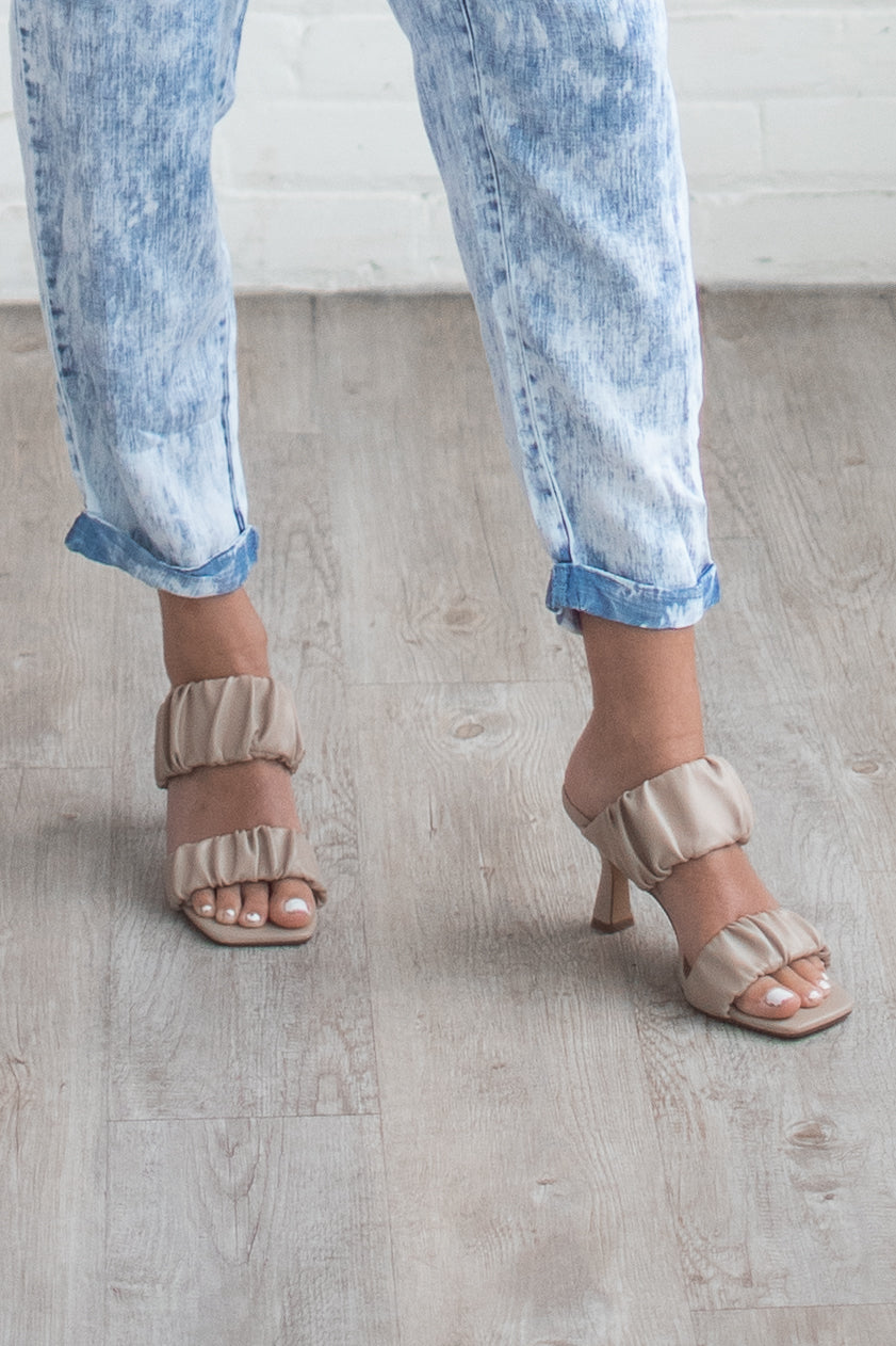 Taupe Strappy Heels