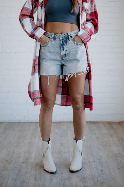 Sofie High Rise Mom Shorts